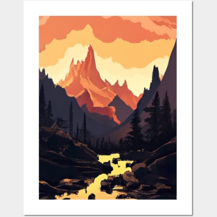 Sundown Forest Posters and Art